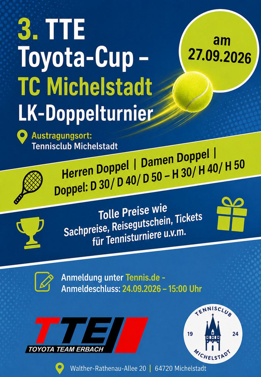3. TTE Toyota Cup - LK - Doppelturnier